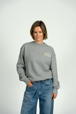 Pommes & Champagner Sweater Yellow