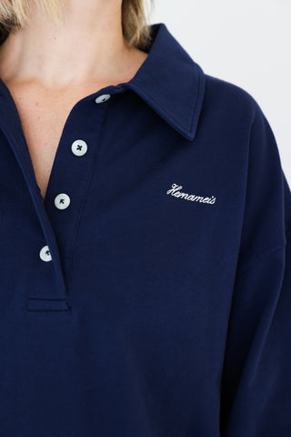 The Polo Sweatshirt Navy Blue
