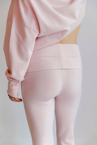 2nd Skin Foldover Pants Soft Pink