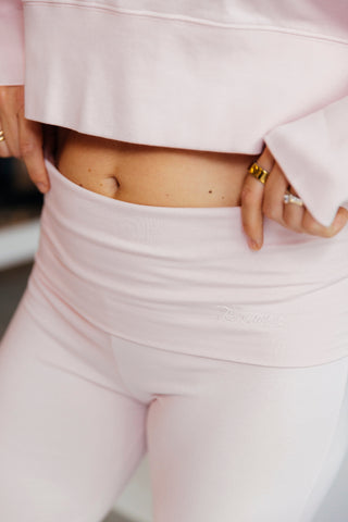 2nd Skin Foldover Pants Soft Pink