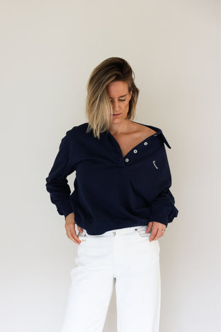 The Polo Sweatshirt Navy Blue