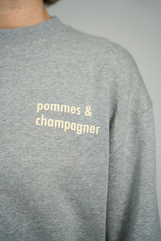 Pommes & Champagner Sweater Yellow