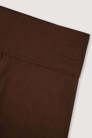 2nd Skin Foldover Pants Cocoa Brown