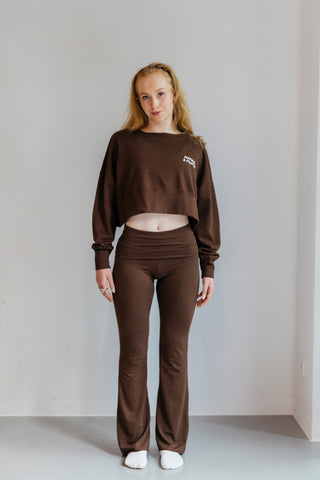 2nd Skin Foldover Pants Cocoa Brown