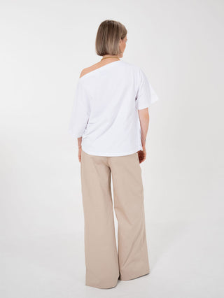 Asymmetric Off-Shoulder Tee