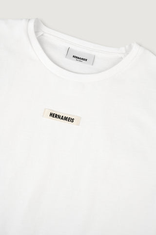 The Framed Shoulder Tee Off White