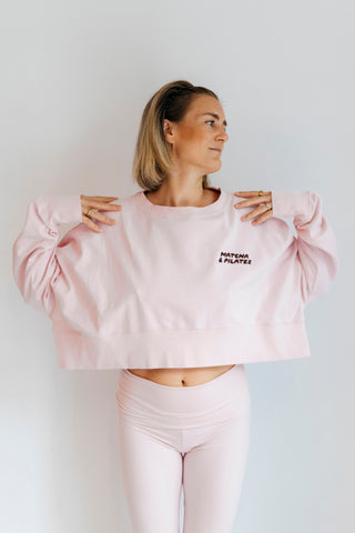 Matcha & Pilates Sweater Soft Pink
