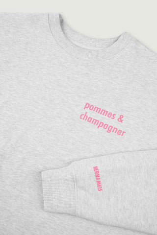 Pommes &#038; Champagner Sweater Grey