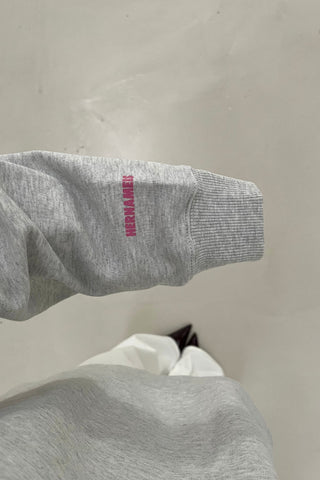 Pommes & Champagner Sweater Grey