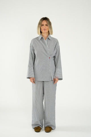Side Buttom-Up Shirt Striped