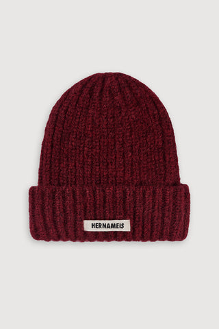 Soft Wool Beanie Burgundy