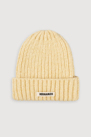 Soft Wool Beanie Butter Yellow