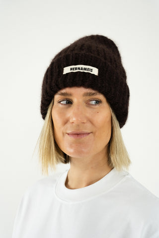 Soft Wool Beanie Coffee Bean