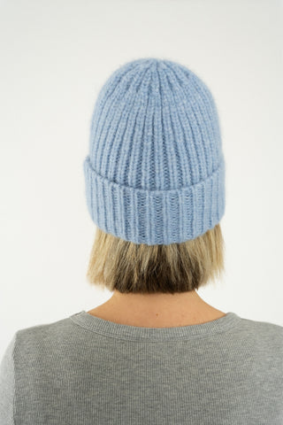 Soft Wool Beanie Icy Blue
