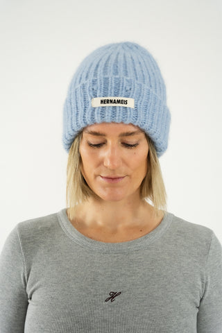 Soft Wool Beanie Icy Blue
