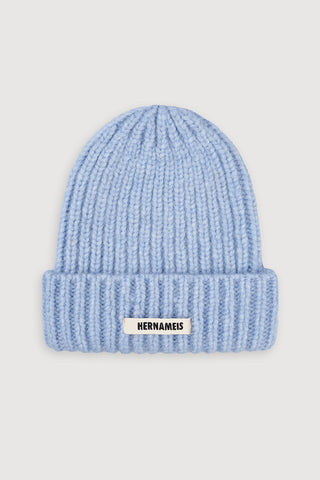 Soft Wool Beanie Icy Blue