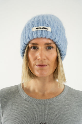 Soft Wool Beanie Icy Blue