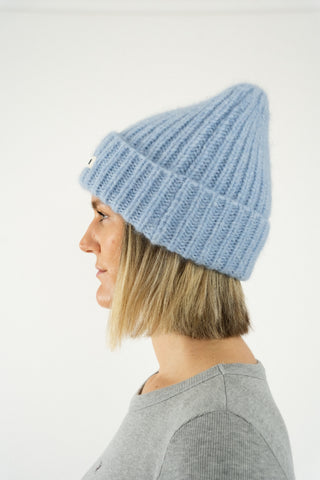 Soft Wool Beanie Icy Blue