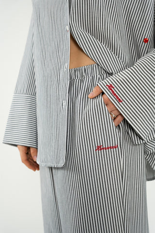Side Buttom-Up Shirt Striped