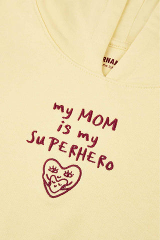 SUPERHERO BABY HOODIE DETAIL