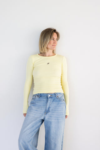 The Best Rib Longsleeve Butter Yellow
