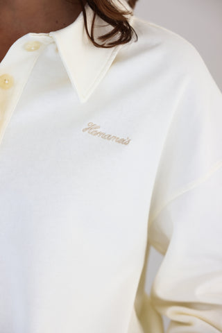 The Polo Sweatshirt Cream